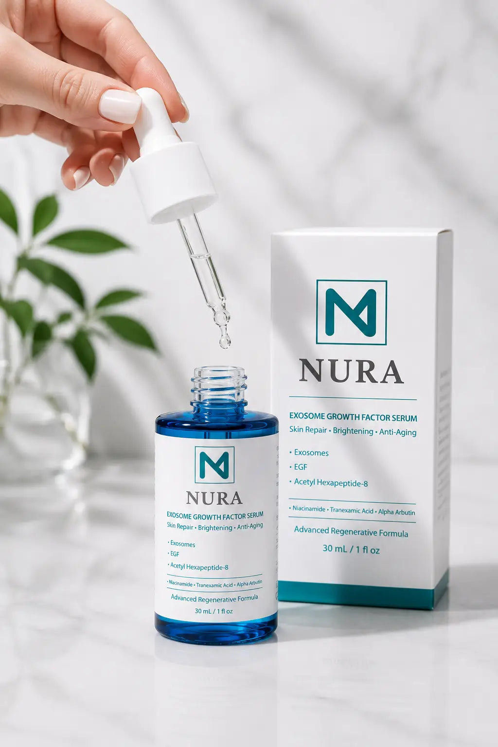 NURA Exosome Growth Factor Serum – Skin Repair, Brightening & Anti-Aging (30ml)