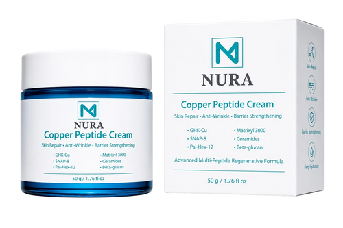 NURA Copper Peptide Cream – Skin Repair, Anti-Wrinkle & Barrier Strengthening (50g)