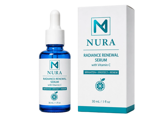 NURA Radiance Renewal Serum with Vitamin C – Brightening & Antioxidant Face Serum (30ml)