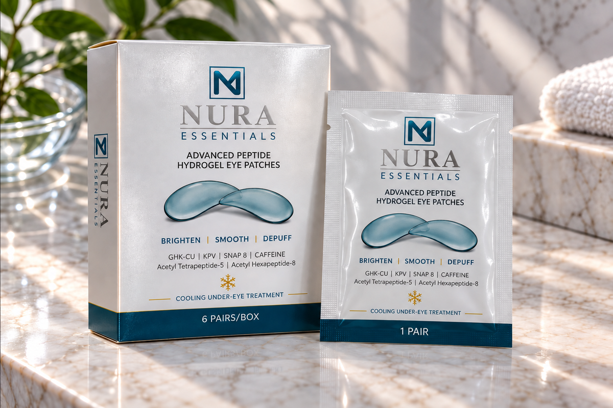 Advanced Peptide Hydrogel Eye Patches – 6 Pairs per Box